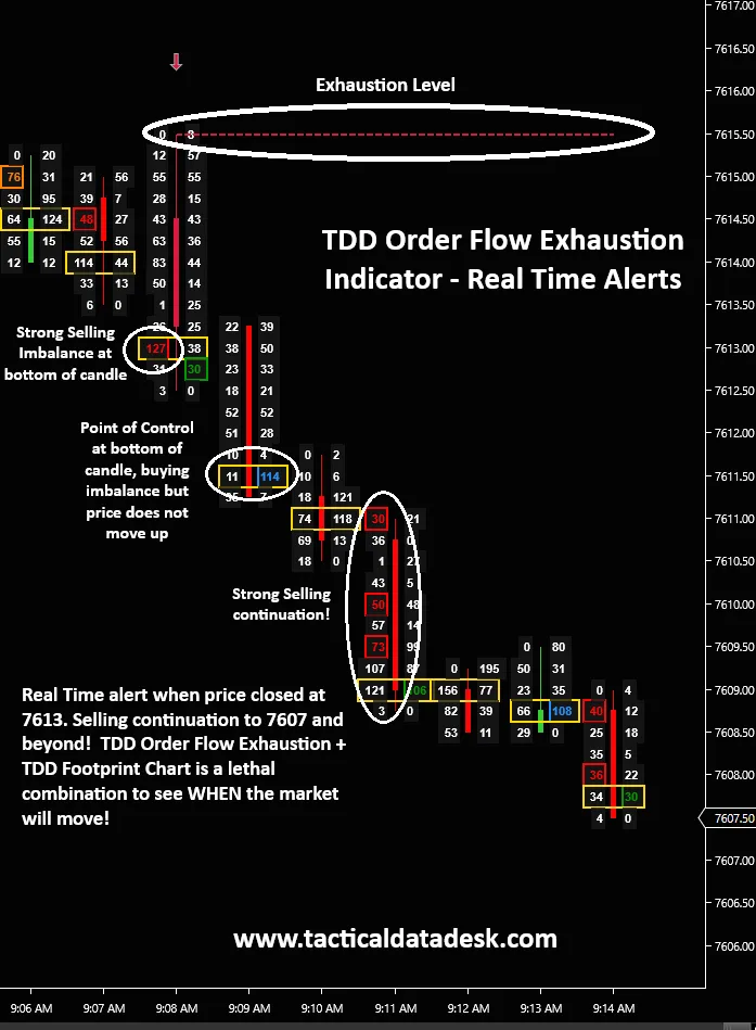 TDD Order Flow Exhaustion Main